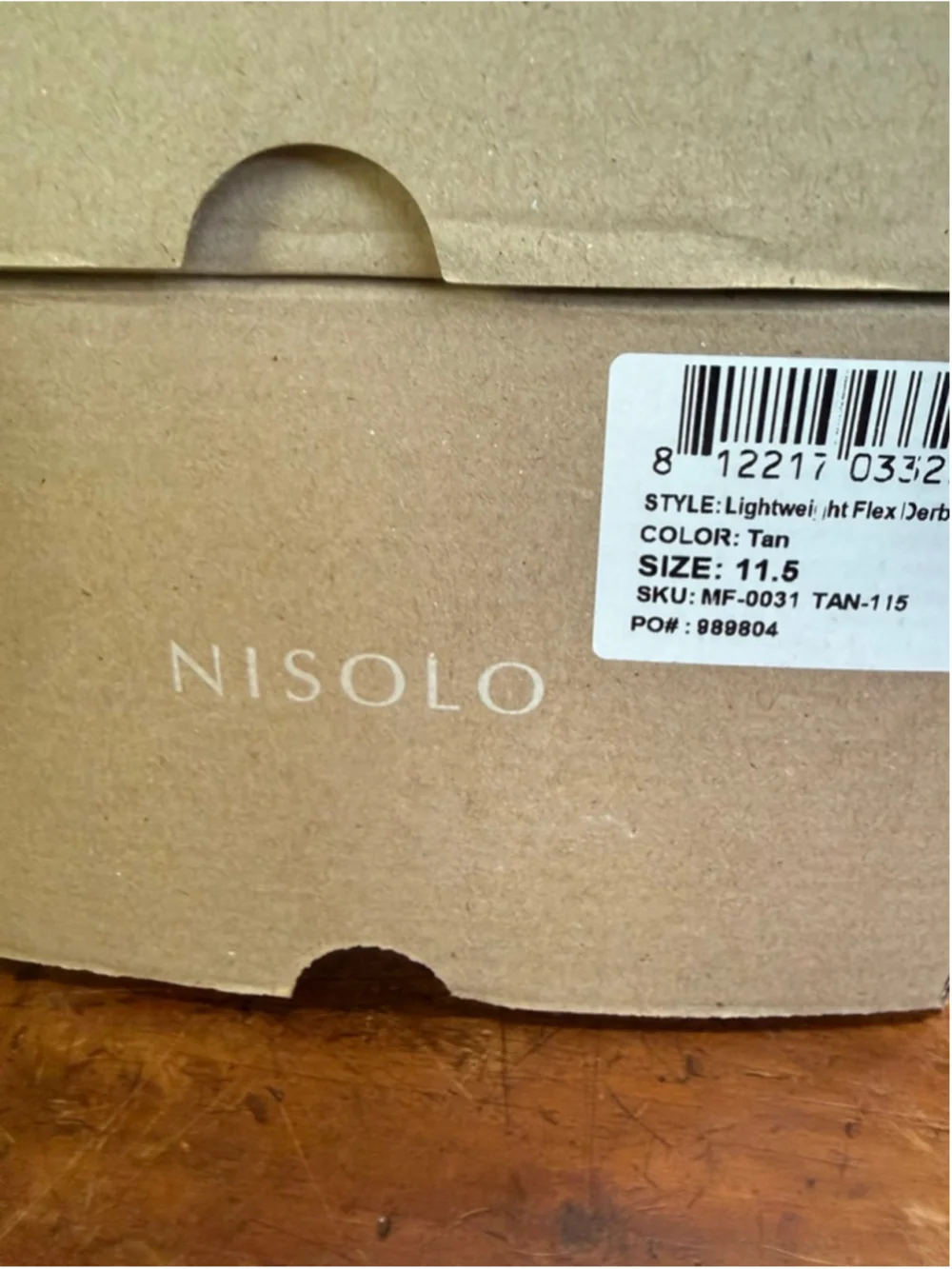 Nisolo Tan Lightweight Flex Derby Oxfords Size 10, 10.5, 11.5